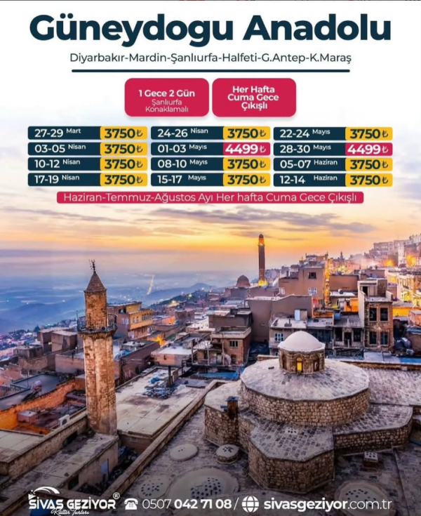 GÜNEYDOĞU ANADOLU TURU