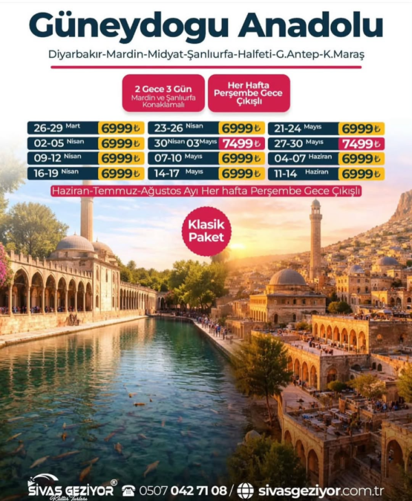 KLASİK PAKET GÜNEYDOĞU ANADOLU TURU
